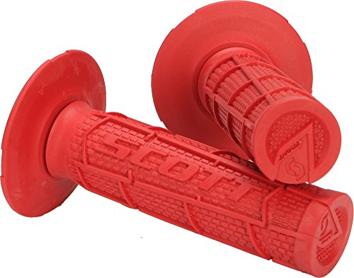 Scott Sports 233925-0004 레드 래디얼 풀 와플 오토바이 그립 - color: 레드