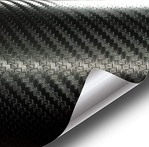 VViViD Black Carbon Fiber Air-Release Adhesive Vinyl Tape Roll (1 Inch x 20ft) - size: 1" x 20ft