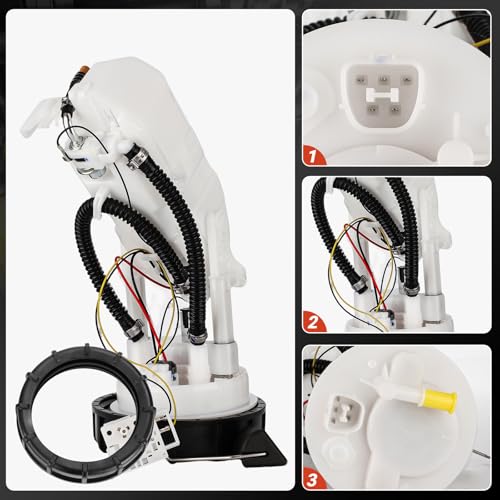 E8566M Electric Fuel Pump Module Assembly w/Sending Unit Compatible with Acura EL Honda Civic 2001-2005 1.3L 1.7L 2.0L L4, For 7045-S5A-A00 - size: E8566M