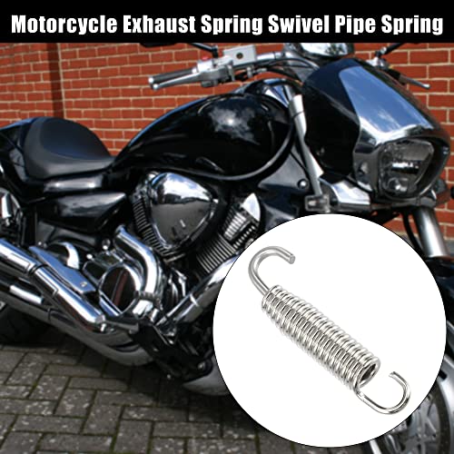 X AUTOHAUX 2 Pcs Exhaust Pipe Spring Universal 58mm 2.28" Stainless Steel