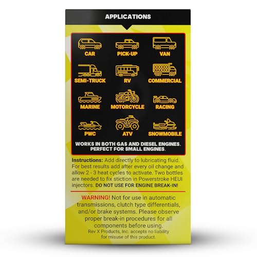 REV X High Performance Oil Additive - 4 fl. oz. (4 Pack)