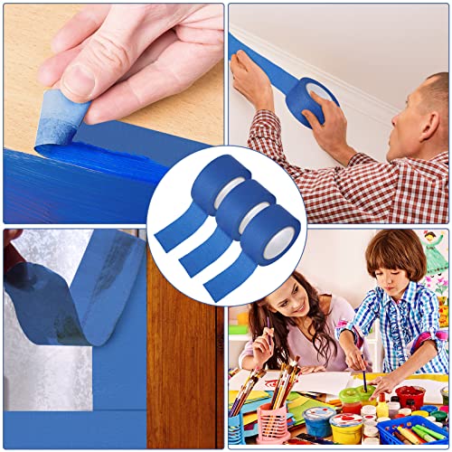 Fainne 12 Rolls Blue Painters Paint Masking Tape, Blue, 1.4 Inch X 55 Yards - size: 1.4 Inch x 55 Yards