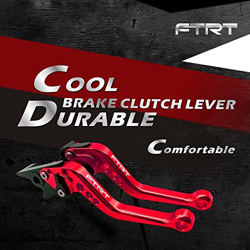 Short Levers Brake Clutch Compatible with EX650 Ninja 650R ER-6F ZR650 Z650 ZR900 Z900 2017-2021/ KLE650 Versys 650 17-21/ KLZ1000 Versys1000 2017-2021/ EN650 Vulcan S650 17-21: Red - color: Red, size: Ninja 650R/ZR650/ZR900/Z650/Z900/KLE650/KLZ1000