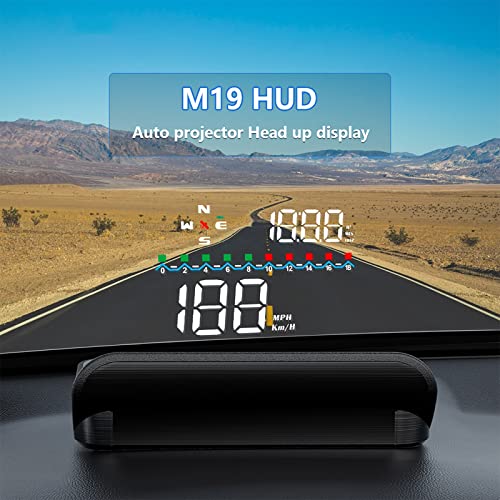 wiiyii Heads up Display for Cars, GPS Digital Speedometer for Car, Car HUD