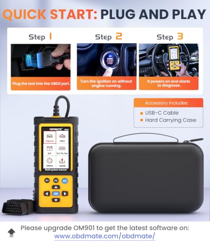 OBD2 Scanner with ABS SRS Transmission Diagnostic Tool