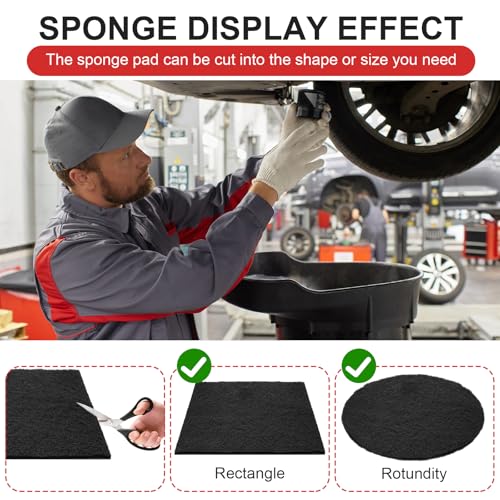 17892 Transmission Drain Pan for Lisle and 4 Pcs 22'' Oil Drain Splash Pad