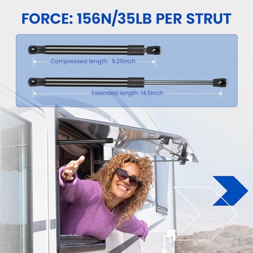 Gas Strut Lift Support Spring C16-01076 15" 35Lbs for Toolbox Camper