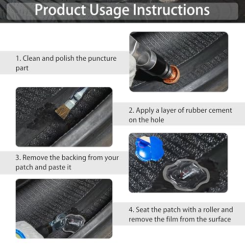 2.56" x 3.15" 9 pcs, 1 ply, Radial Repair Patch, Heavy Duty Tire Patches, Tire Puncture Repair Patch for Car Truck Bus Tractor Agricultural Vehicles - size: 2.56" x 3.15" 9 pcs