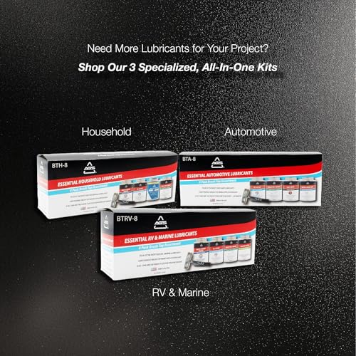AGS Automotive Solutions Silicone-Based Brake Lubricant - Eliminate Squeals and Enhance Performance with Brush Top Can Application, Long-Lasting, 8oz - Excellent for Complete Brake Assembly Tasks - size: 8oz