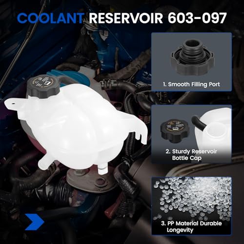 603-097 Engine Coolant Reservoir Tank for Pontiac for Saturn 03-10 - size: 603-097