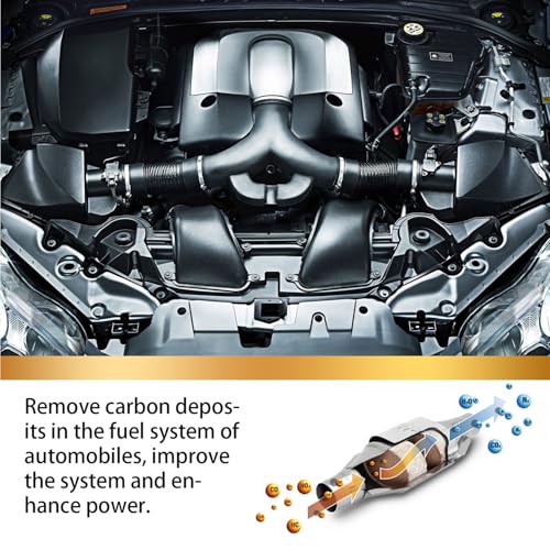 Catalytic Converter Cleaner - 2Pcs Fuel System Treatment to Pass Emissions Test, Restore Engine Performance & Remove Carbon Deposits for Gas/Diesel Cars