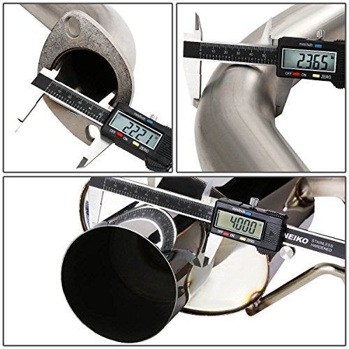 Auto Dynasty 4" Oval Catback Exhaust System For 2005-2010 Chevy Cobalt - color: Round Tip
