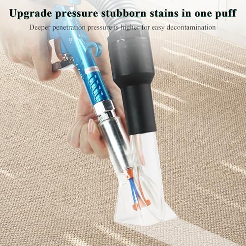 GOCCIDA 2IN1 Car Cleaning Air Blow Gun & Vacuum Gun for Interior Detailing - color: blue