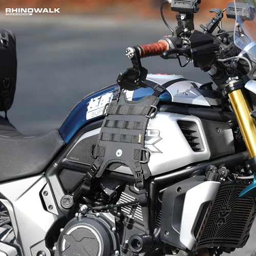 Rhinowalk Motorcycle Tank Side Bag/Motorcycle Front Load Universal Saddle Bag Mounting Base - size: Fuel Tank Double Saddle