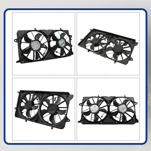 Radiator Cooling Fan Replacement for 23123633 23123634 Replacement for Silverado 1500 2015-2019 Replacement for Sierra 1500 2015-2019
