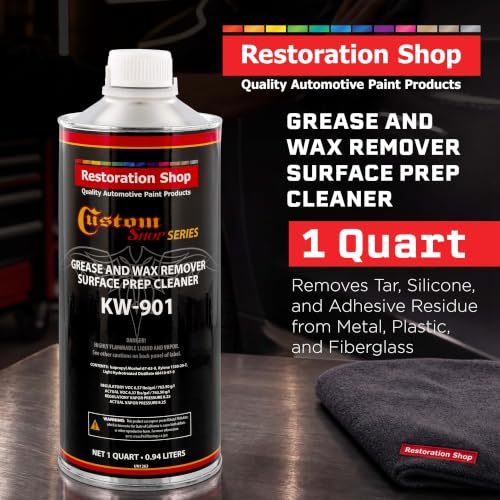 Custom Shop KW901 Automotive Wax and Grease Remover, 1 Quart - size: 32 Fl Oz (Pack of 1)