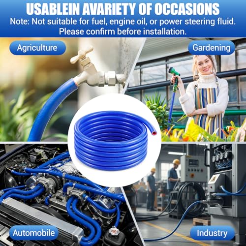 Outus 1/2" Id, 25ft Silicone Heater Hose,Coolant Radiator Hose, Blue, 1 - color: Blue, size: 1/2" ID, 25ft