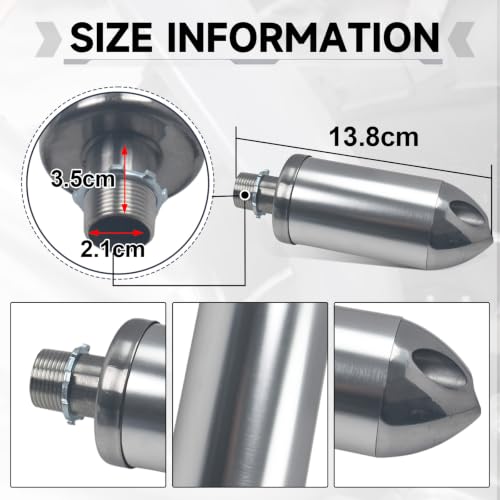 Exhaust Pipe with Muffler for GX160 GX200 for Predator 212cc Silver - color: Silver
