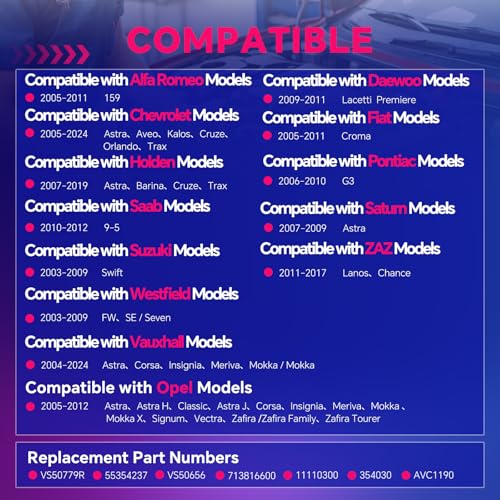 Valve Cover Gasket VS50779R for Chevy Cruze Aveo 2004-2024 - size: VS50779R