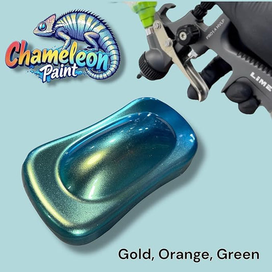 LiME LiNE Chameleon Color Changing Urethane Basecoat: Ready to Spray: (Gold, Orange, Green) 1 Pint - color: Gold, Orange, Green
