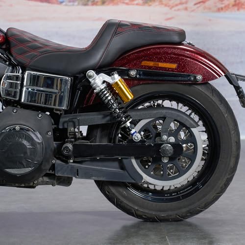 Mofun 12"(305mm) Remote Reservoir Rear Shocks Fit for Harley Sportster Dyna - color: Oxidized Gold, size: 12"(305mm)