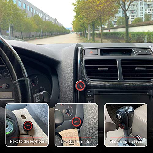 FARBIN 12V Car Horn Relay Wiring Harness Kit and Push Button with Wire - color: Wiring harness+red spot button, size: 12V