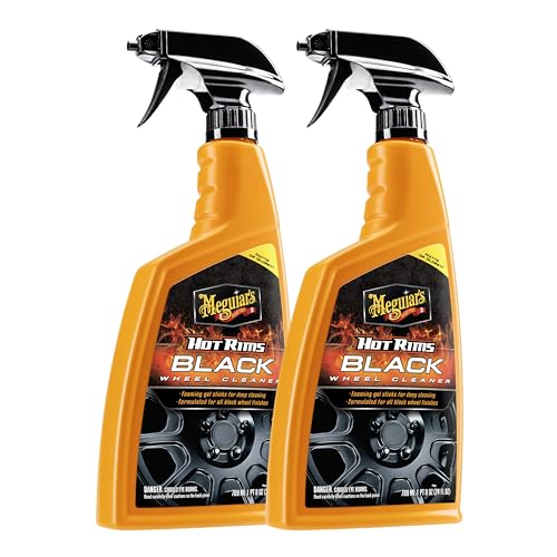 Meguiar's Hot Rims Black Wheel Cleaner, 24 Oz, 2 Pack - size: 24 Ounce (Pack of 2), style: Hot Rims Black Wheel Cleaner