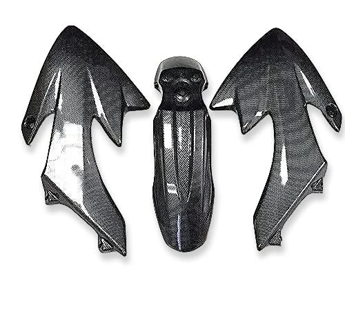 XFY-CN Group Motorctcly Carbon Fiber Plastic Fender Kit Body Work Fairing Kit Compatible with CRF XR XR50 CRF50 Clone 125CC Pit Dirt Bike