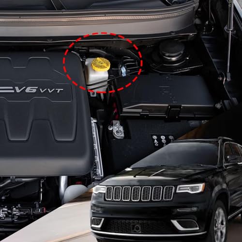 Brake Master Cylinder Fluid Reservoir Cap 68211910AB Yellow Replacement Brake Fluid Cap for Jeep Wrangler 2018 Cherokee 2014-2020 Compass 2017-2020 & Chrysler 200 2015-2017 Pacifica 2017-2020