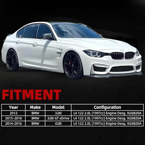 MITZONE N26 Engine Valve Cover with Gasket Bolts Kit & Oil Cap for BMW 2012/2014-2016 328i 328i xDrive 428i 2.0L Replace 11127633630 N26 SULEV