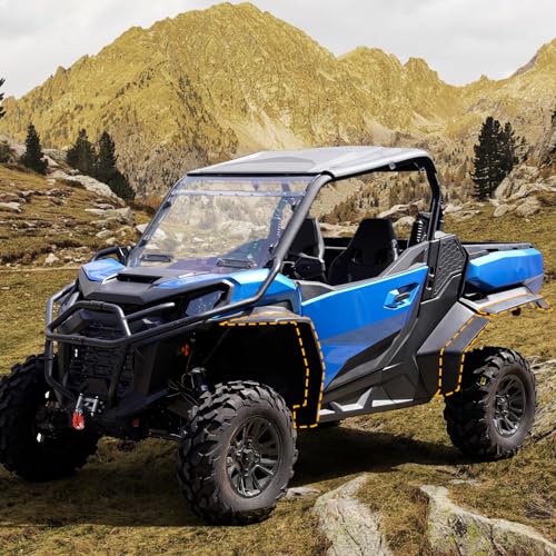 A & UTV PRO Wider Fender Flares for 2021-2025 Can Am Commander 700 1000R MAX Accessories Front & Rear Extended XXL Mud Flaps Mud Guards Fender Extensions - size: for 2021-2025 Can-Am Commander 700
