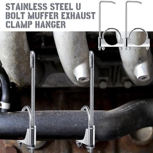1 Pcs 2.25 Inch Universal Exhaust Clamp with Hanger - size: 2.25 Inch