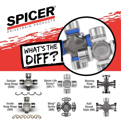 Spicer 5-1310X U-Joint Kit 1310/SPL22 Series (OSR) - style: Non-Greaseable