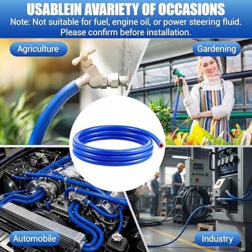 Outus 3/8" Id, 5ft Silicone Heater Hose,Coolant Radiator Hose, Blue, 1 - color: Blue, size: 3/8" ID, 5ft