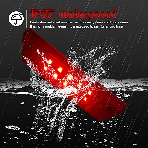 LED Tail Light for Ranger 900 800 700, Rear Taillight Compatible With Polaris Ranger 500 700 800 900 2009-2016 Replacement OEM Part# 2411099 Brake Stop Light Accessories(2411099-Red2PCS) - color: 2411099-Red2PCS