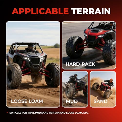 ATV Tires 16x8-7,4 PR Mini Bike Tires,Tubeless,Pair of 2 - size: 16x8-7