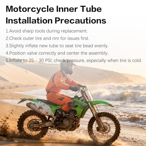 70/100-19 (2.75/3.00-19”) Butyl Rubber Dirt Bike Inner Tubes with TR4 Valve Stem Fits for Segway,Surron, Talaria, UltraBee, CRF, KLX, TTR125, KX100 Pit Dirt Bike Motorcycle - size: 2.75/3.00-19”