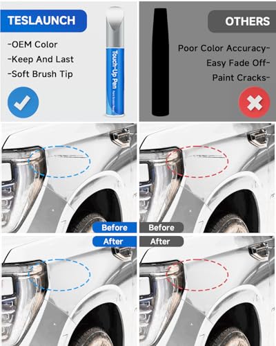 Iridescent Pearl/White Frost G1W/WA140X Touch Up Paint Pen Compatible with GMC– DIY Car Paint Scratch Repair Kit, Automotive Paints, Exact Color Match for Scratches, Rust & Chip Repair - color: Iridescent Pearl/White Frost