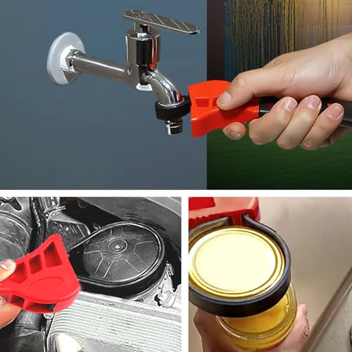 Rubber Strap Wrench Plumbing,2-Pack Oil Filter Wrench Includes 8" Large & 6" Small,Adjustable Strap Wrenches Heavy Duty for Oil Filter,Drain,Pipes,Sewer Cap And Nut Removal