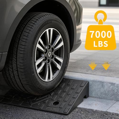 Curb Ramps for Driveway 2.8 Inch Rise 2 Pack - size: 2.8''Height