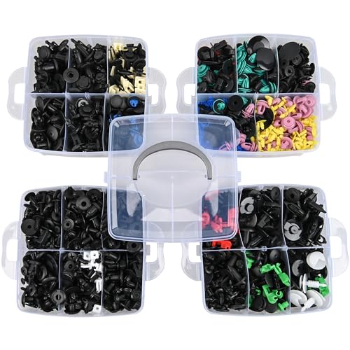 GOOACC 1295Pcs Car Retainer Clips and Auto Fasteners Assortment - color: 1180Pcs Clips + 115 Remover