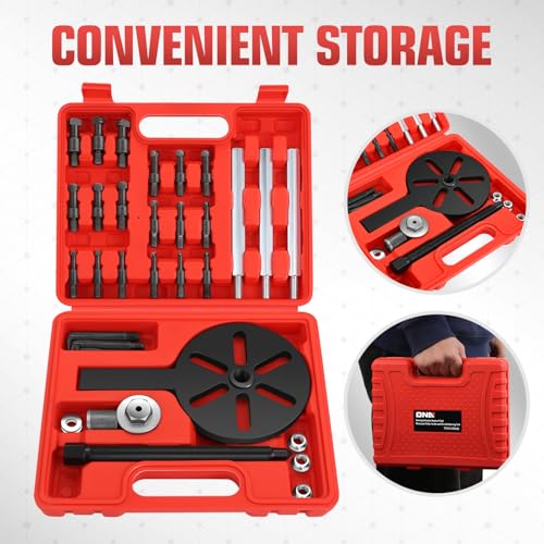 DNA Motoring 21 in 1 Bearing Puller, Bearing Extractor Removal Tool, Inner Hole Three-Jaw Puller with Curved Hook, Collet Multi-Functional Bearing Removal Tool, TOOLS-00606 - style: 21 in 1 Bearing Puller