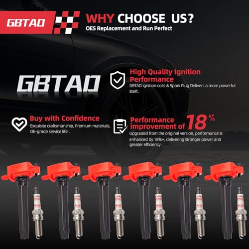 Ignition Coil Pack & Iridium Spark Plug & Fuel Injector For 3.6 UF648