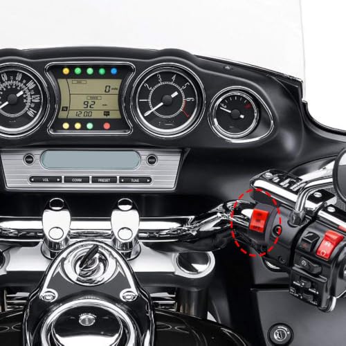 Motorcycle Handlebar Fog Light Spotlight Switch, Universal 7/8 inch Driving Foglight ON/ON/Off 3 Wires Handlebar Mount Switch