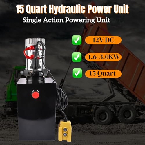 Single Acting ์ ์ ํํ 12V DC, 15์ฟผํธ, 3200 PSI