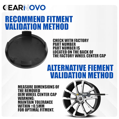 2.4Inch 60MM Wheel Center Caps, Pack of 4 (Gloss Black, Outer 60MM, Inner 56MM) - color: Matte Black, size: Outer 60MM , Inner 56MM