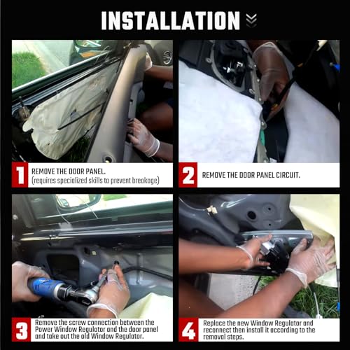 751-636 Front Driver Side Left LH Power Window Regulator and Motor Assembly Compatible with Chevrolet Chevy Equinox & GMC Terrain 2012 2013 2014 2015 2016 2017 Replace 22803201 - size: Front Left, style: 751-636
