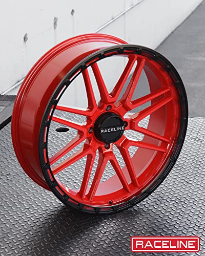 Raceline Wheels A11R KRANK XL UTV/ATV Wheel Red/Black 18x7" 4x137", 0 mm offset/(4"B/S) - color: RED/BLACK, size: 18x7" inches, 4X137, 0/4"