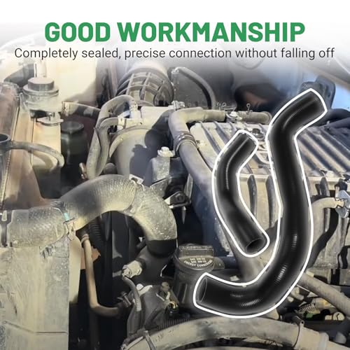 Upper and Lower Radiator Coolant Hose Set Compatible with Toyota Tundra Sequoia 2007-2022 4.6L 5.7L V8 Inlet and Outlet Water Pipe, Replace 16571-0S010 16572-0S011 16572-0S010