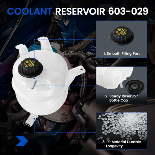 603-029 Engine Coolant Reservoir Tank for Ford E-Series 97-14 - size: 603-029